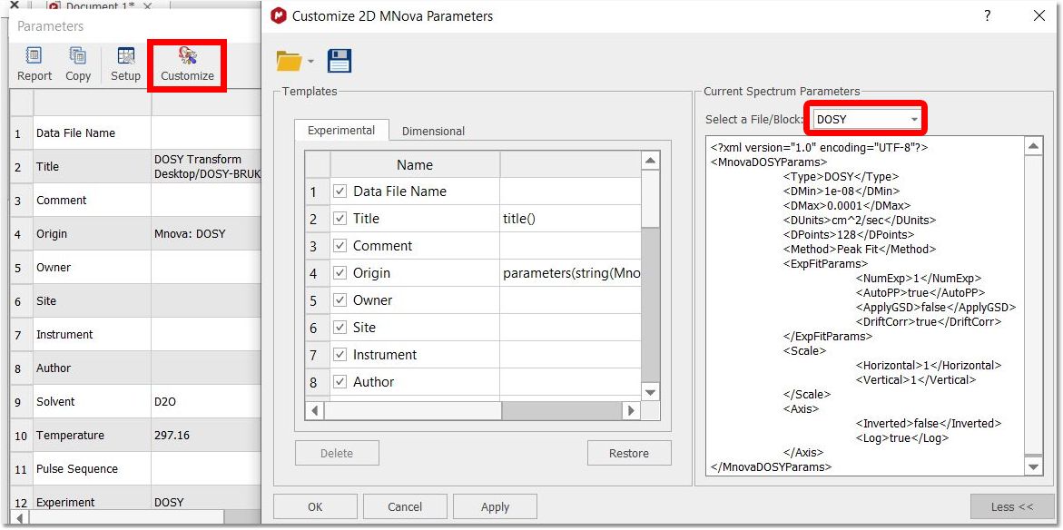 DOSY_settings_used