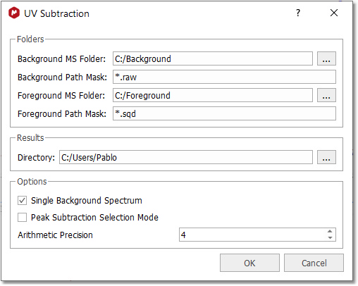 UV subtraction