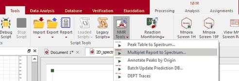 multiplet report to spec