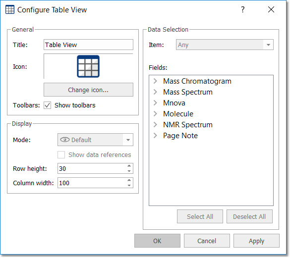 Table ViewDB2