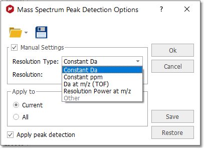 Peak Centroid options